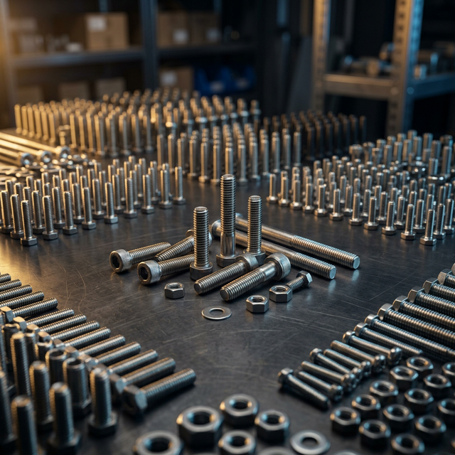 豊富なネジの在庫